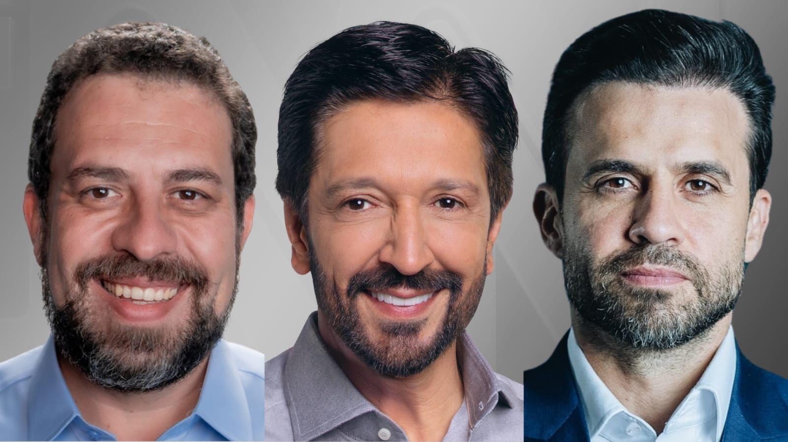 Guilherme Boulos, Ricardo Nunes e Pablo Marçal