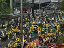 Manifestantes na Avenida Paulista, para ato de 7 de setembro organizado por Silas Malafaia