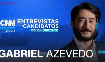 CNN recebe Gabriel Azevedo nesta quarta (11) em série de entrevistas com candidatos a prefeito de BH