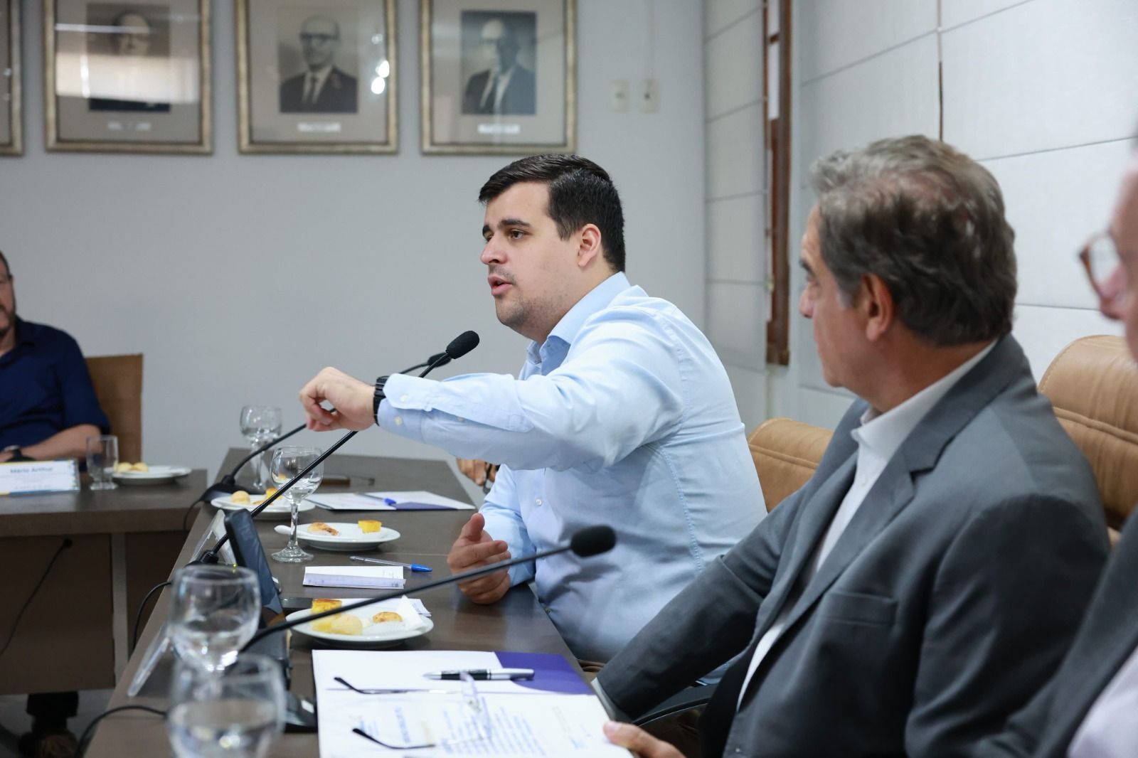Bruno Engler (PL), candidato à Prefeitura de BH, durante agenda eleitoral nesta segunda (16/09) • Lucas Mendes/Campanha de Bruno Engler