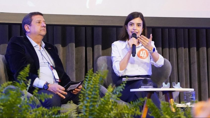 Em agenda em sindicato, Tabata propôs uma sinergia melhor na área logística entre prefeitura e governo do estado • Rafael Jannuzzi/Divulgação - Campanha Tabata Amaral