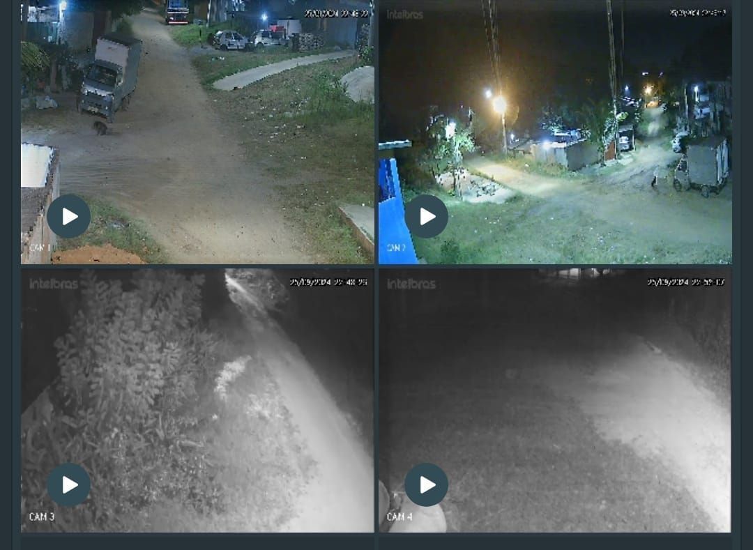 Imagens de câmeras instaladas pelo suspeito • PCERJ/Divulgação