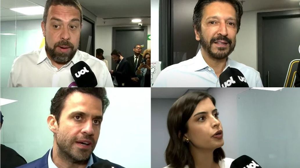 Os candidatos à Prefeitura de São Paulo antes do debate