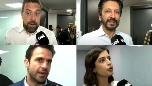Os candidatos à Prefeitura de São Paulo antes do debate