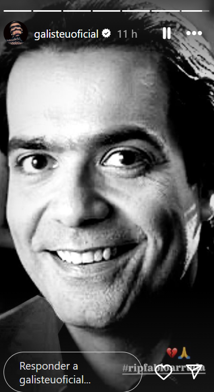 Adriane Galisteu lamenta a morte de Fabio Arruda • Reprodução/Instagram