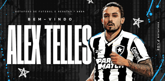 Alex Telles é anunciado pelo Botafogo