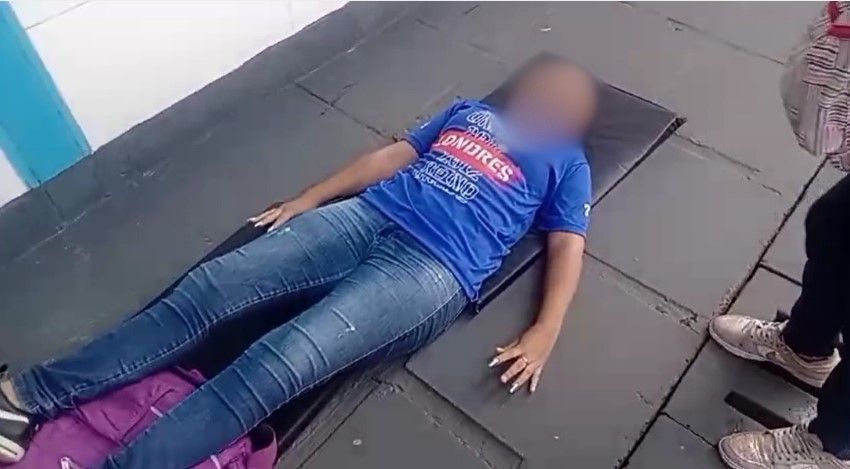aluna desmaia ok