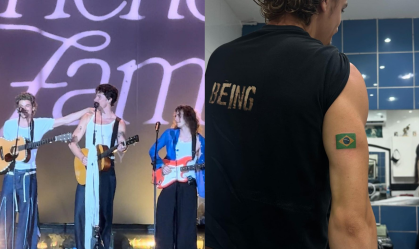 Após Rock in Rio, amigo de Shawn Mendes tatua bandeira do Brasil: "Parte de mim"