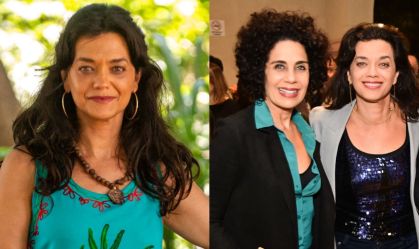 Morena em "Renascer", atriz faz aparição rara com namorada em evento