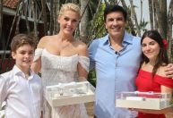 Ana Hickmann e Edu Guedes se declaram aos filhos após noivado: "Ao nosso lado"