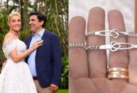 Ana Hickmann presenteia Edu Guedes com pulseira simbólica; veja significado