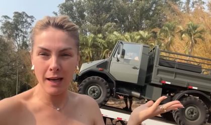 Edu Guedes realiza sonho ao comprar caminhão de guerra, e Ana Hickmann reage; conheça veículo