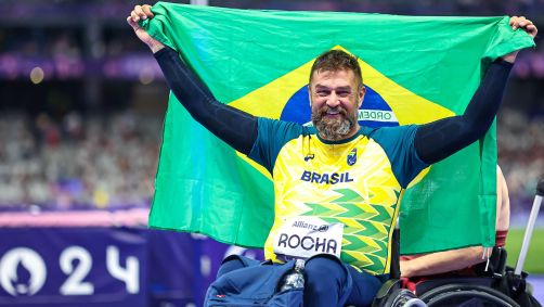 André Rocha, medalhista de bronze no lançamento de disco F52