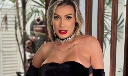 Andressa Urach faz bifurcação na língua e mostra resultado a seguidores; veja