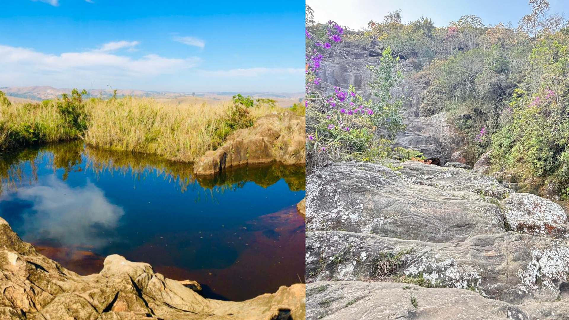antes e depois cachoeira