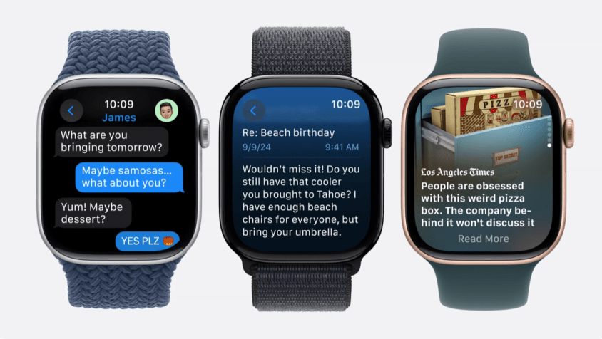 No evento, a empresa também lançou o Apple Watch Series 10 • YouTube/Apple