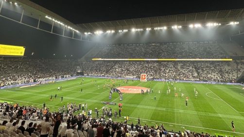 Neo Química Arena antes da partida entre Corinthians e Juventude pelas quartas de final da Copa do Brasil