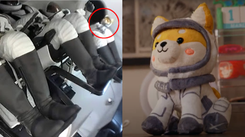 Objeto é usado para simbolizar o momento em que o voo atinge a microgravidade, e flutua quando isso acontece