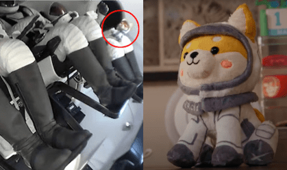Objeto é usado para simbolizar o momento em que o voo atinge a microgravidade, e flutua quando isso acontece