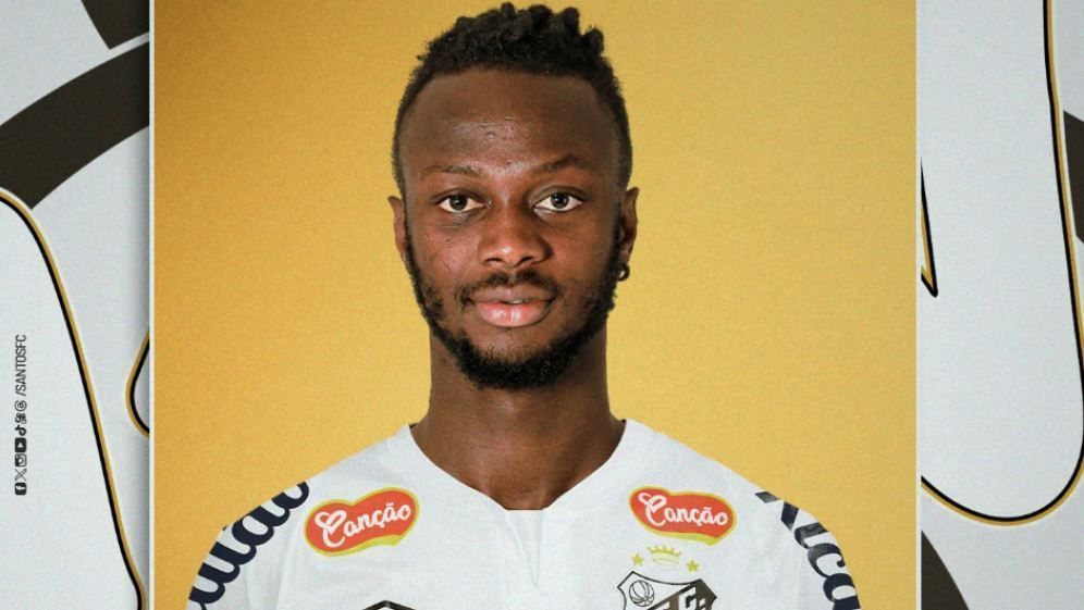Yusupha Njie, atacante de Gâmbia, foi contratado pelo Santos