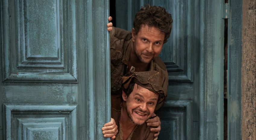 Selton Mello e Matheus Nachtergaele em "O Auto da Compadecida 2" • Divulgação/Laura Campanella