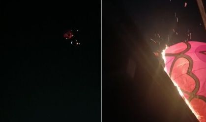 Balão cai em residência em que família comemorava aniversário no Paraná
