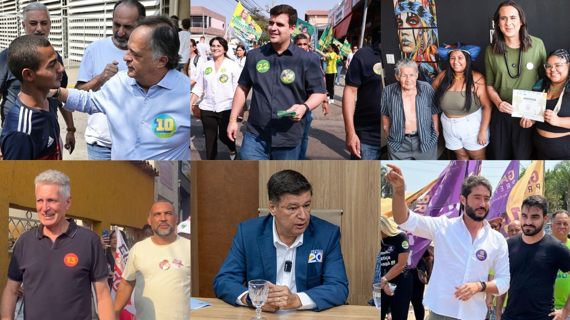 Candidatos à Prefeitura de Belo Horizonte em agendas em 20 de setembro, sexta-feira