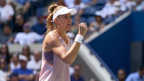 Bia Haddad em jogo das quartas de final do US Open deste ano