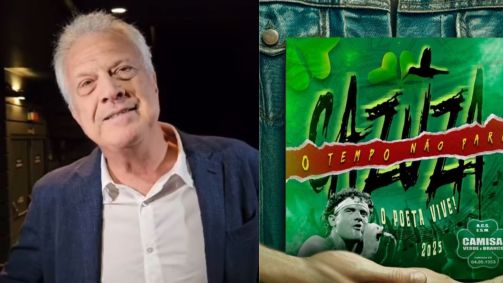 Pedro Bial celebra samba enredo de Cazuza