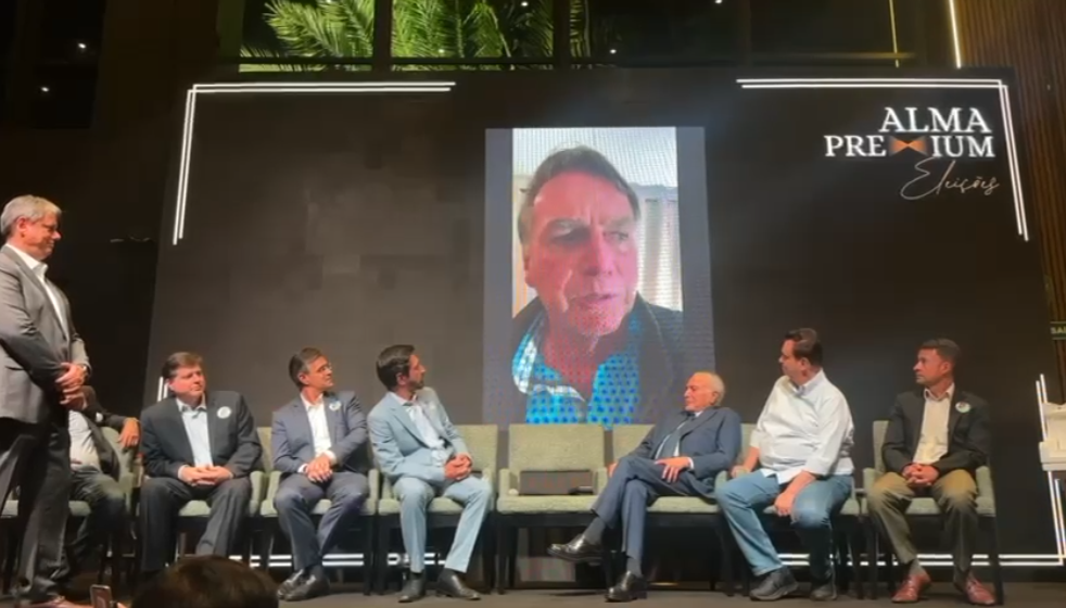Imagem de destaque do post: Bolsonaro faz torcida para Nunes em vídeo e afirma: “Não queremos uma experiência nova”