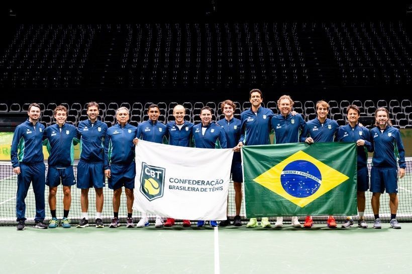 Time Brasil que estará em quadra na Copa Davis