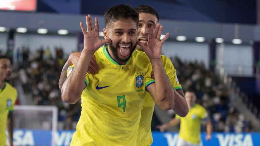 Brasil está na final da Copa do Mundo de Futsal • Foto: Leto Ribas/CBF