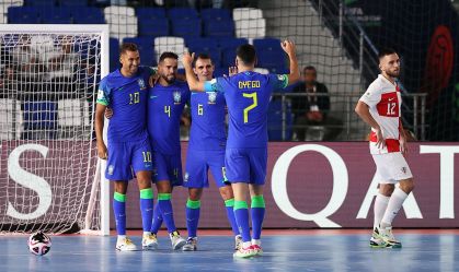 Seleção Brasileira venceu a Croácia na Copa do Mundo de Futsal