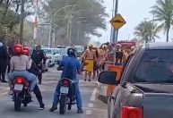Torcedores de Flamengo e Peñarol se envolvem em briga em praia no Rio; assista