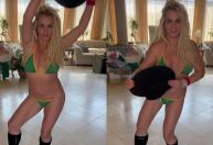 Britney Spears aparece com biquíni do Brasil nas redes