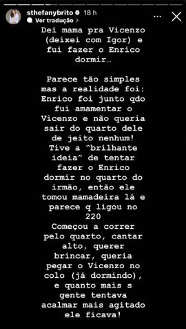 Sthefany Brito publicou desabafo nas redes • Instagram/Sthefany Brito