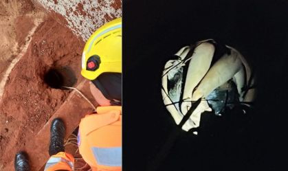 Resgate dramático: menino de 6 anos é retirado de buraco de 5 metros de profundidade em MG