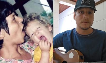 Filho de Cássia Eller homenageia a cantora com foto antiga e nova composição