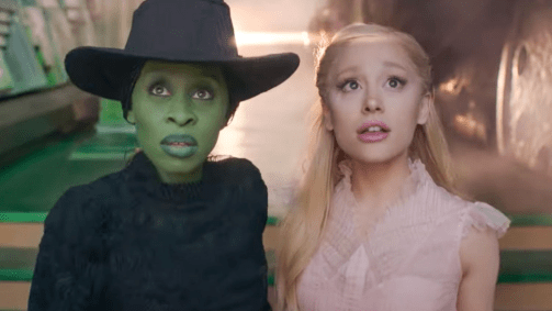 Cena de "Wicked" com Cynthia Erivo e Ariana Grande