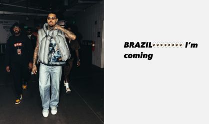Chris Brown anuncia vinda ao Brasil