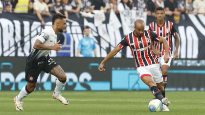 Lucas e Raniele em clássico entre São Paulo e Corinthians