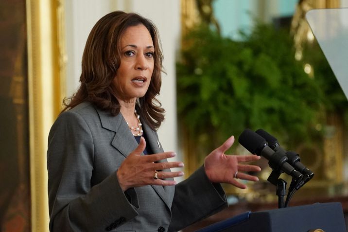 Vice-presidente Kamala Harris em Washington • Kevin Lamarque/Reuters via CNN Newsource