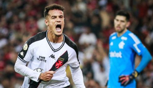 Philippe Coutinho empatou para o Vasco quase no fim da partida
