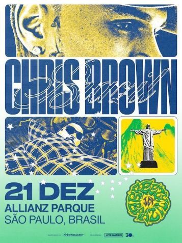 Chris Brown anuncia show no Brasil • Divulgação