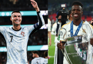 Cristiano Ronaldo "ignora" Vinicius Jr. e aponta próximo Bola de Ouro