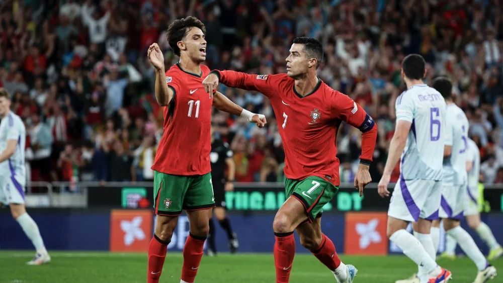 Cristiano Ronaldo saiu do banco de reservas e marcou o gol da vitória de Portugal contra a Escócia