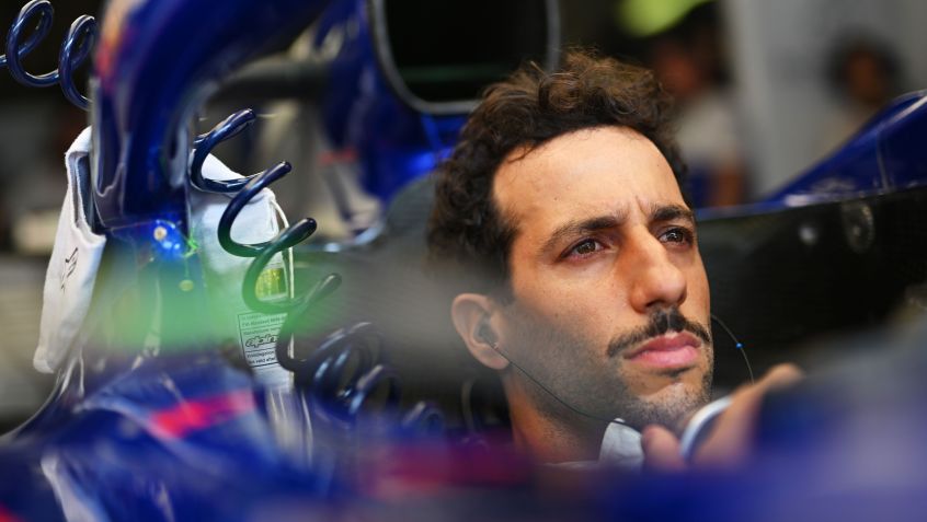 Daniel Ricciardo durantre treino de classificação no GP da Itália em 2024 • Rudy Carezzevoli/Getty Images