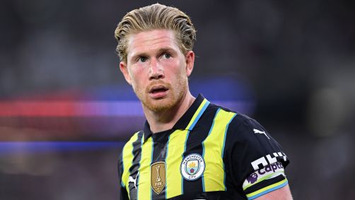 Kevin De Bruyne em jogo do Manchester City