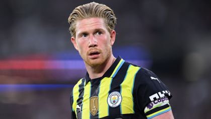 Kevin De Bruyne em jogo do Manchester City