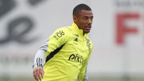 De La Cruz em treino do Flamengo